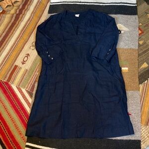 Navy thick 100% linen tunic/dress from Chico’s